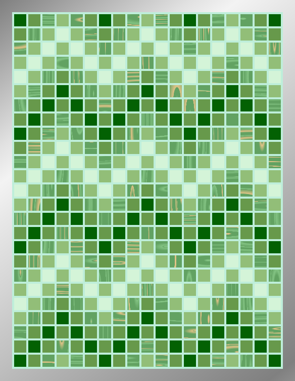 Jaded ZigZags - Framed Mosaic Accent