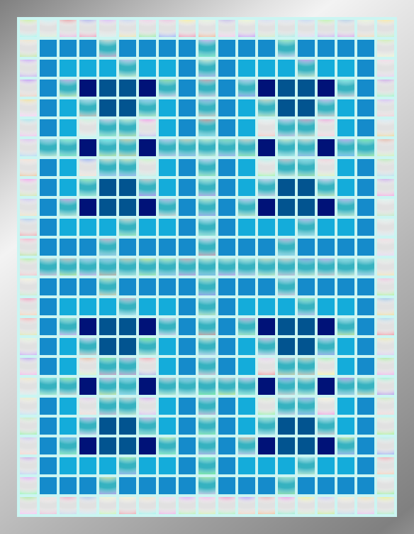 Turquoise Pearl Archipelago - Framed Mosaic Accent