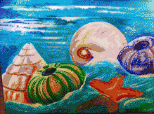 Swirling Sea Shells - Mosaic Art