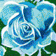 Fairy Rose (Turquoise) - Mosaic Art