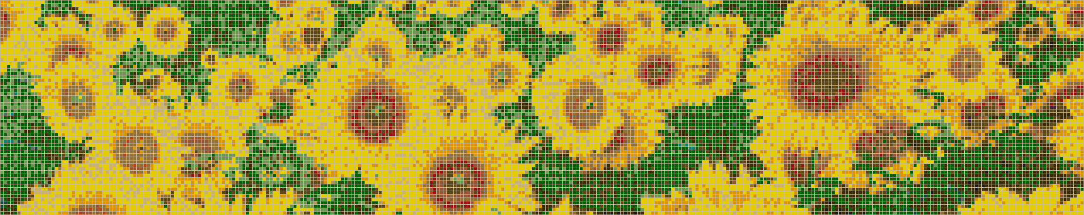 Sunflower Splashback - Mosaic Tile Art