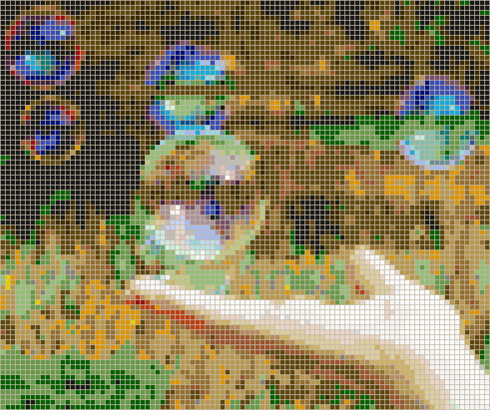 Hand with Bubbles - Mosaic Tile Art