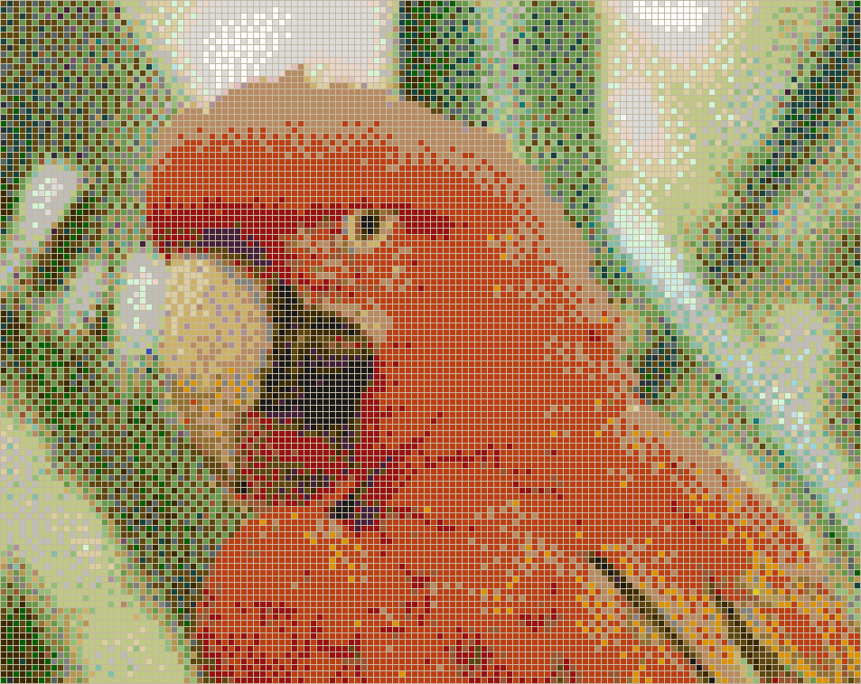 Red and Green Macaw - Mosaic Tile Art