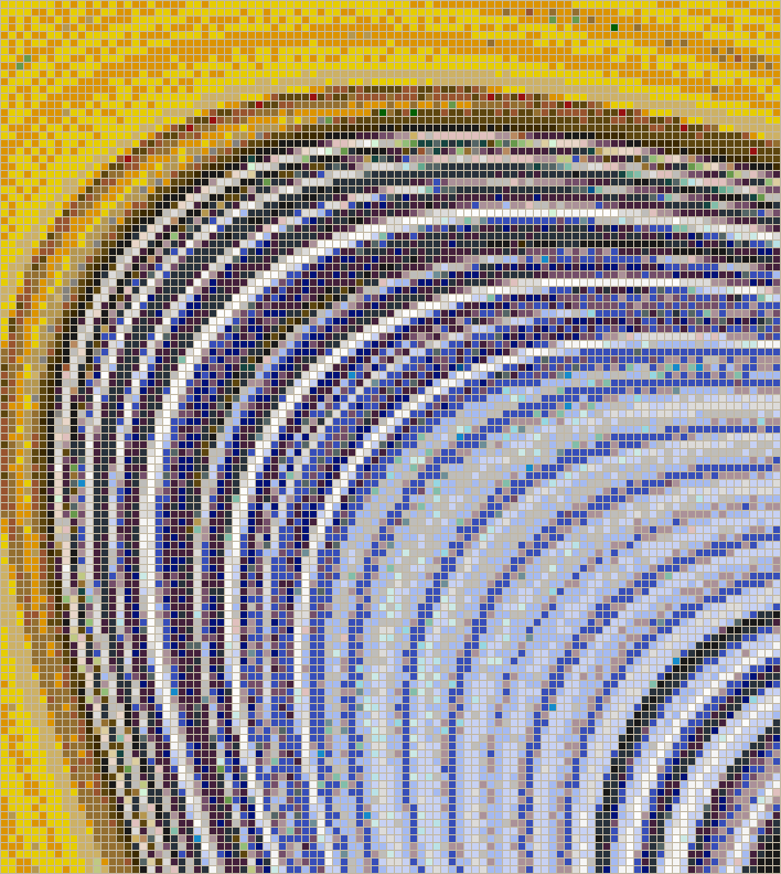 Saturn's Rings - Mosaic Tile Art