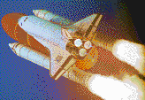 Launch of Discovery Space Shuttle - Mosaic Art