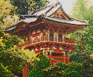 Pagoda (Japanese Tea Garden) - Mosaic Art