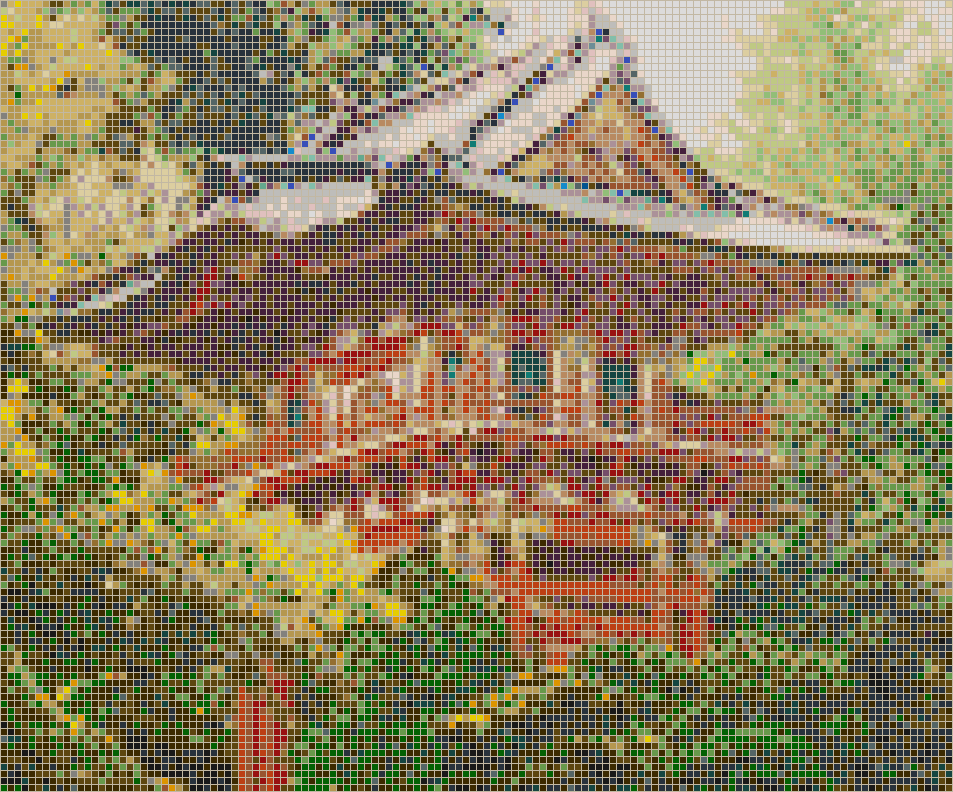 Pagoda (Japanese Tea Garden) - Framed Mosaic Wall Art