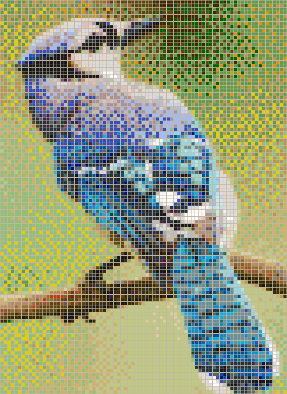 Blue Jay - Framed Mosaic Wall Art