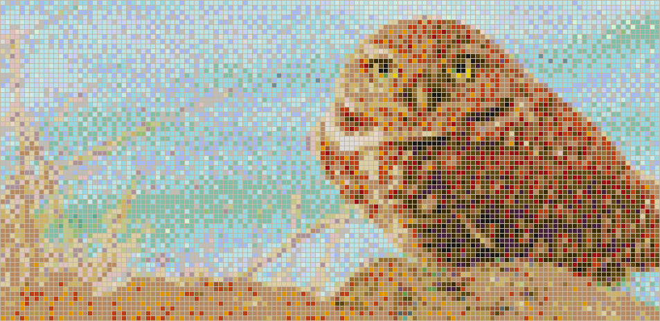 Burrowing Owl - Framed Mosaic Wall Art