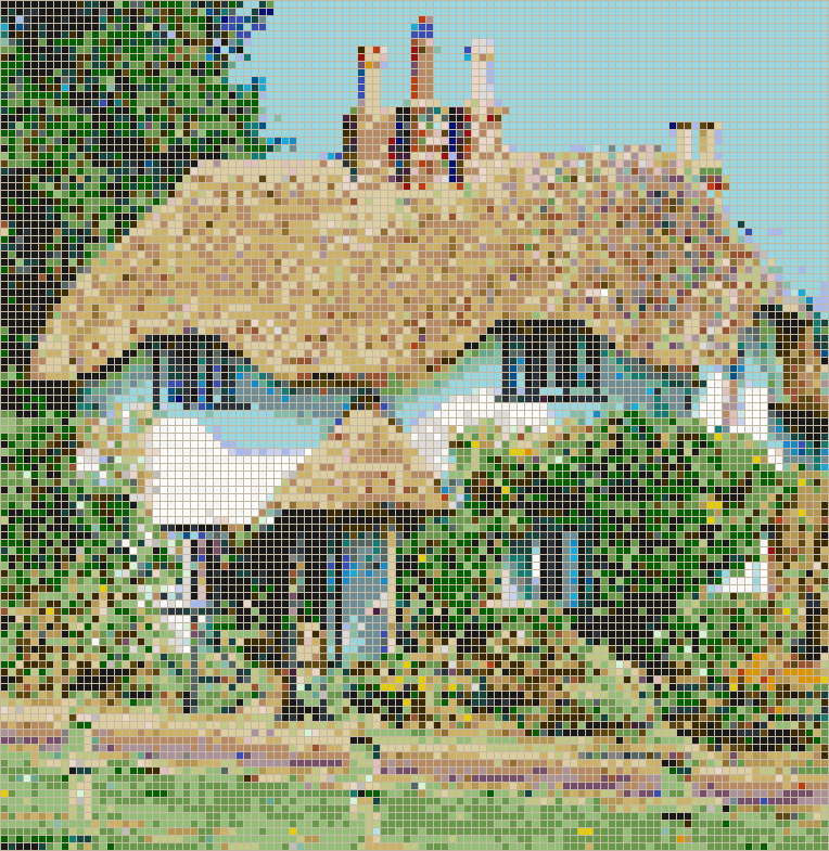 New Forest Cottage - Framed Mosaic Wall Art