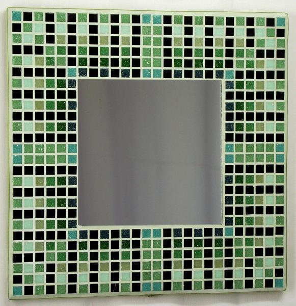 Egyptian Green 29cm Mosaic Mirror