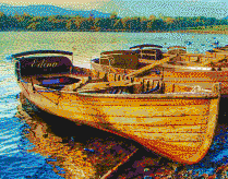 Derwentwater Boats (Lake District) - Mosaic Art