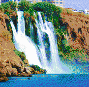 Duden Waterfall (Antalya, Turkey) - Mosaic Art