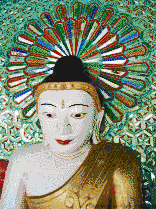 Buddah Statue (U Min Thonze, Myanmar) - Mosaic Art