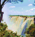 Victoria Falls Waterfall - Mosaic Art