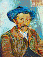 The Smoker (Van Gogh) - Mosaic Art