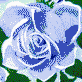 Fairy Rose (Blue) - Mosaic Art