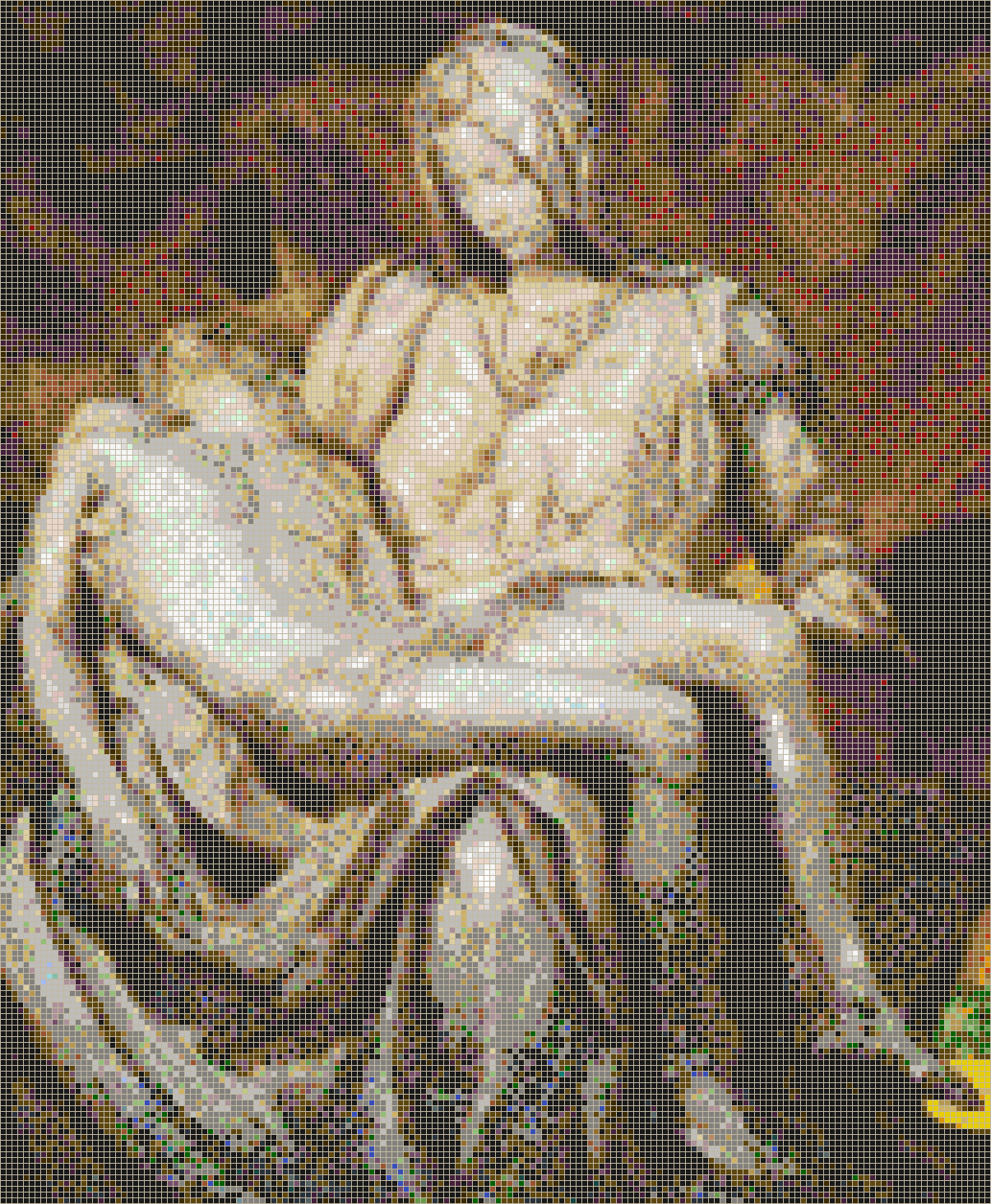 Michelangelo's Pietà - Mosaic Tile Art