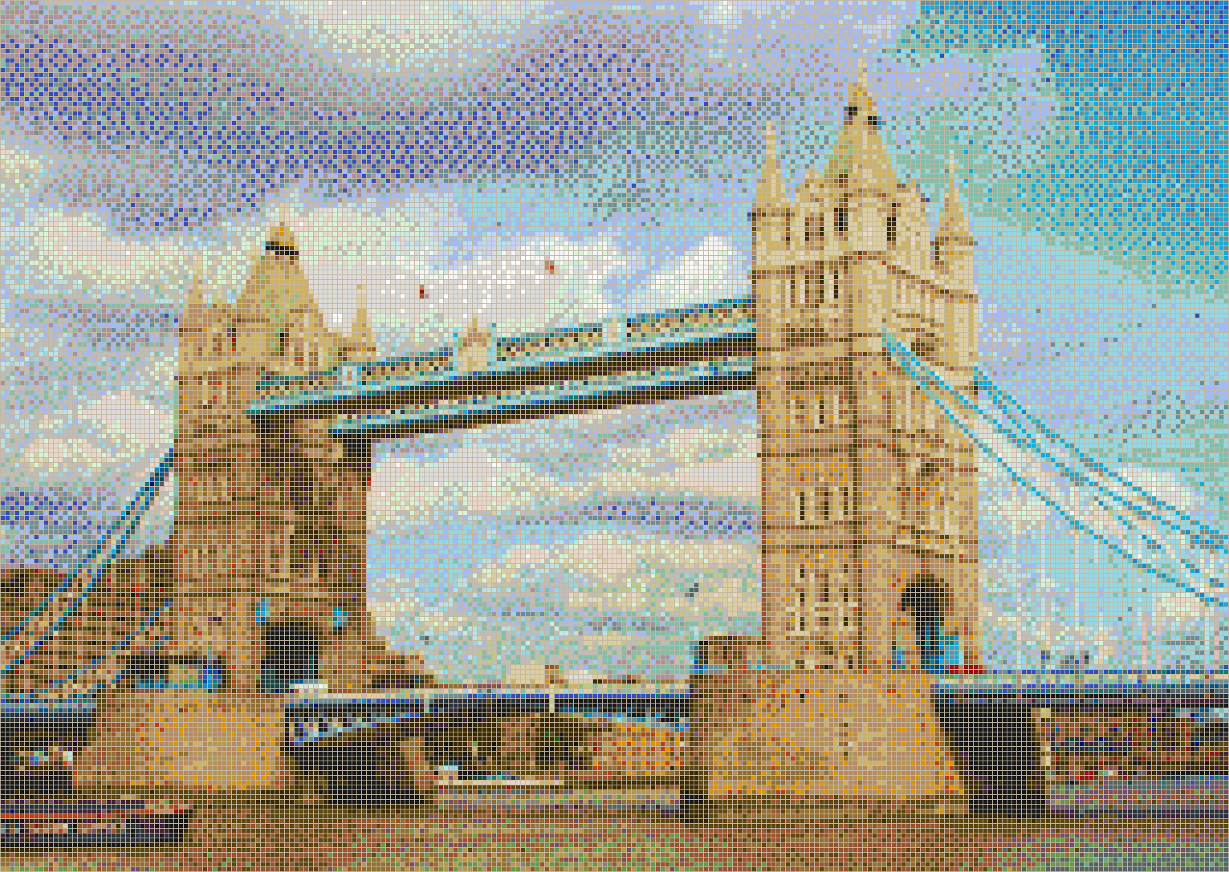 Tower Bridge - Mosaic Tile Art