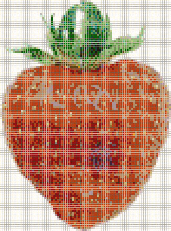 Strawberry - Mosaic Tile Art