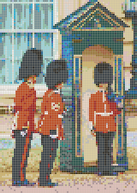 Buckingham Palace Guards - Mosaic Tile Art