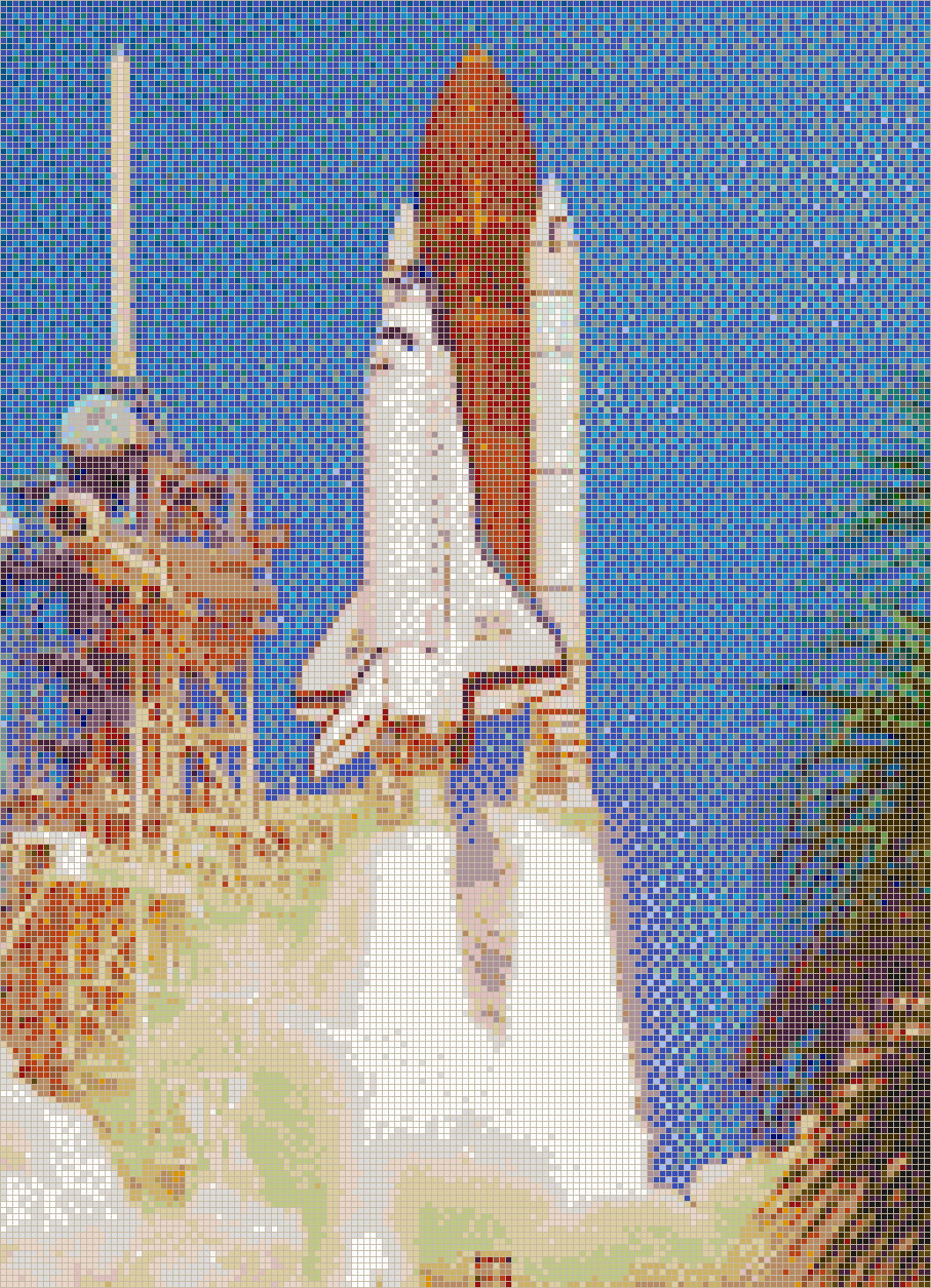 Launch of Atlantis Space Shuttle - Mosaic Tile Art