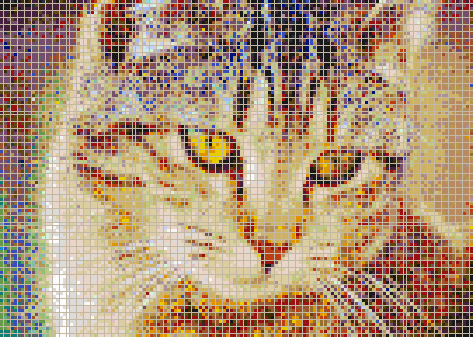 Bernice the Cat - Mosaic Tile Art