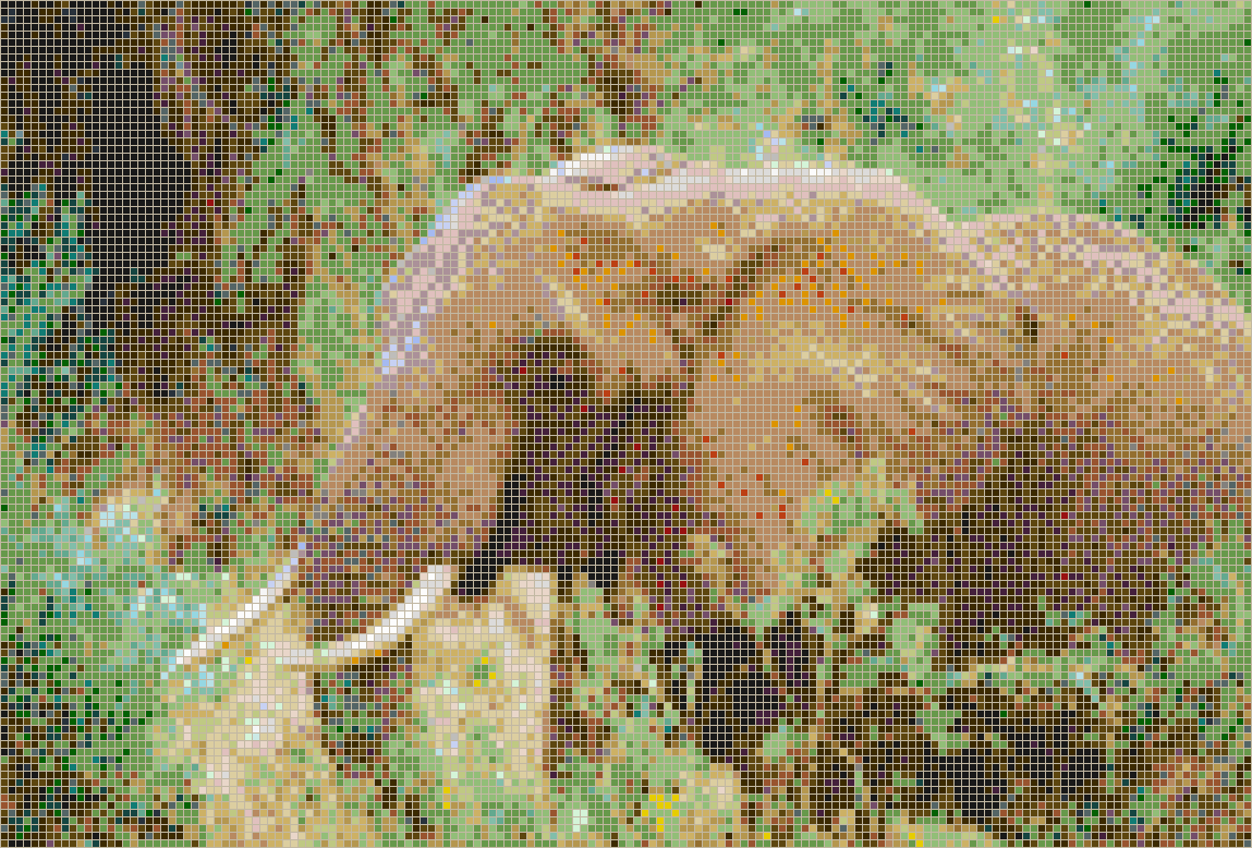 African Elephant - Mosaic Tile Art