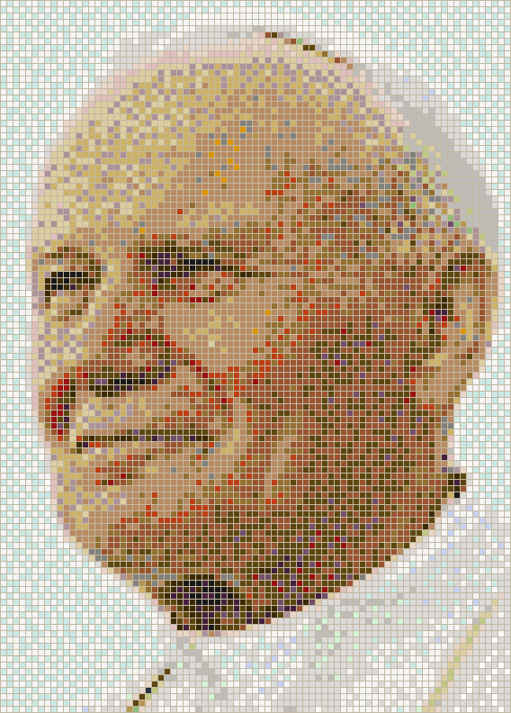 Pope John Paul II - Mosaic Tile Art