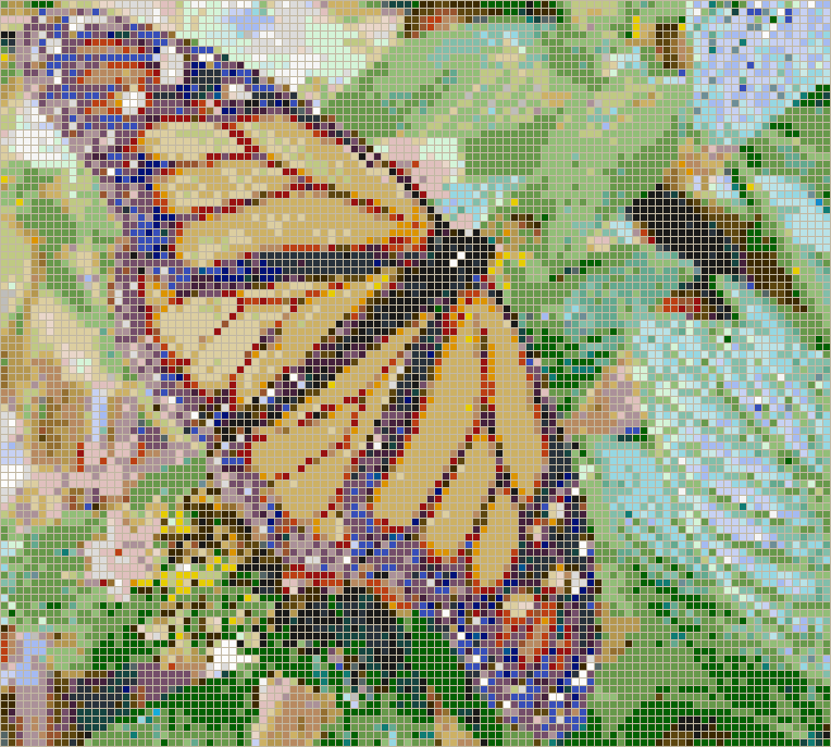 Monarch Butterfly - Mosaic Tile Art
