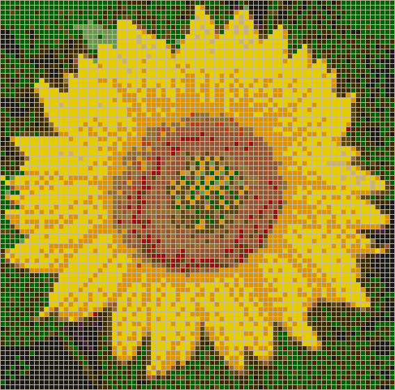 Sunflower - Mosaic Tile Art
