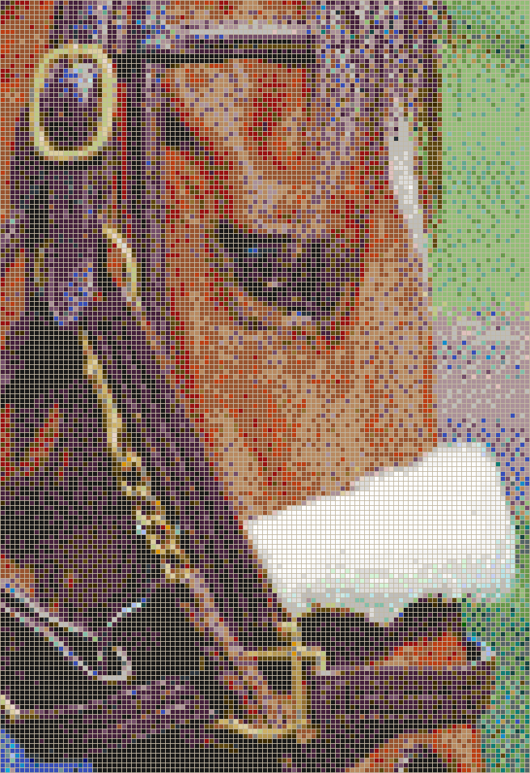 Race Horse Face (Lexington, Kentucky) - Mosaic Tile Art
