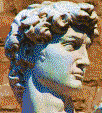 Head of Michelangelo's David - Mosaic Art