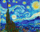 Starry Night (Van Gogh) - Mosaic Art