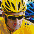 Bradley Wiggins winner of the Tour De France 2012 - Mosaic Art