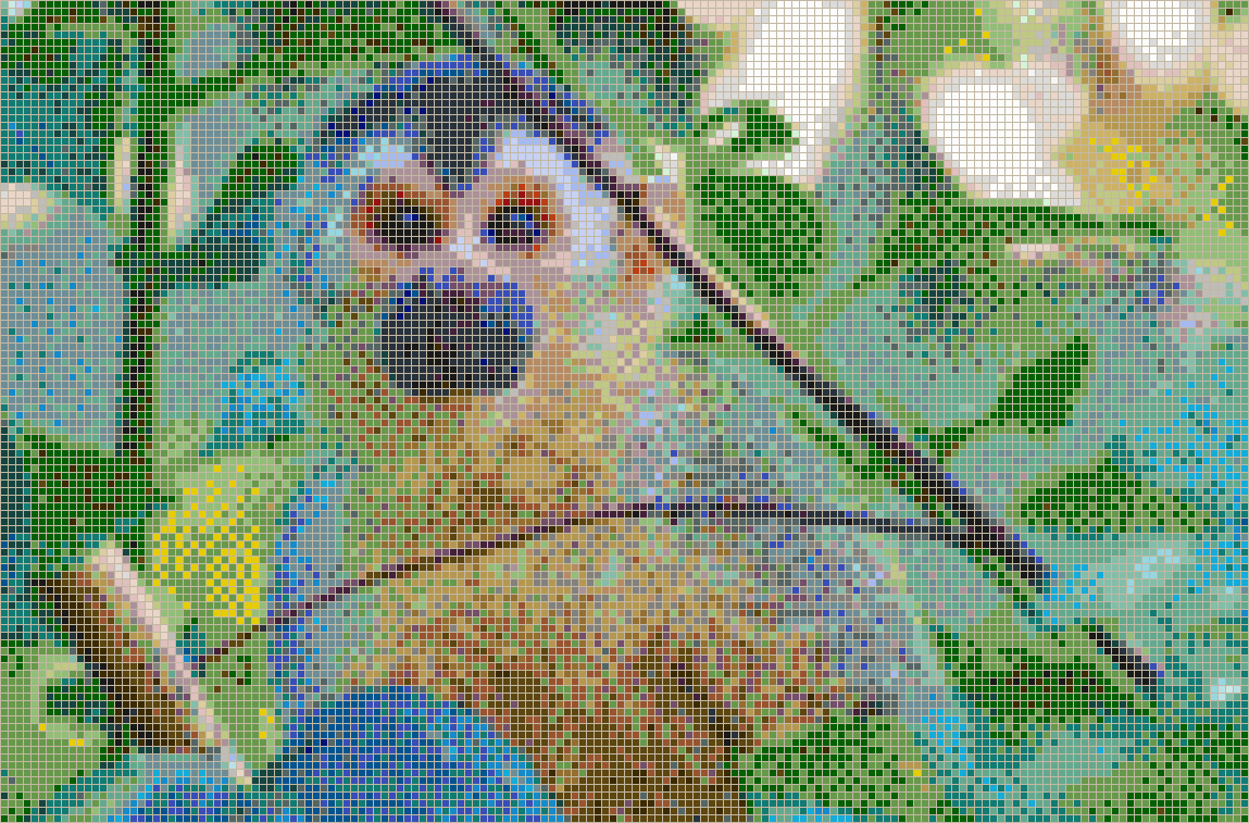 Central American Squirrel Monkey - Framed Mosaic Wall Art