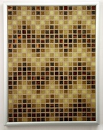 Sepia ZigZags Mosaic Accent