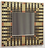 Egyptian Brown 29cm - Mosaic Mirror